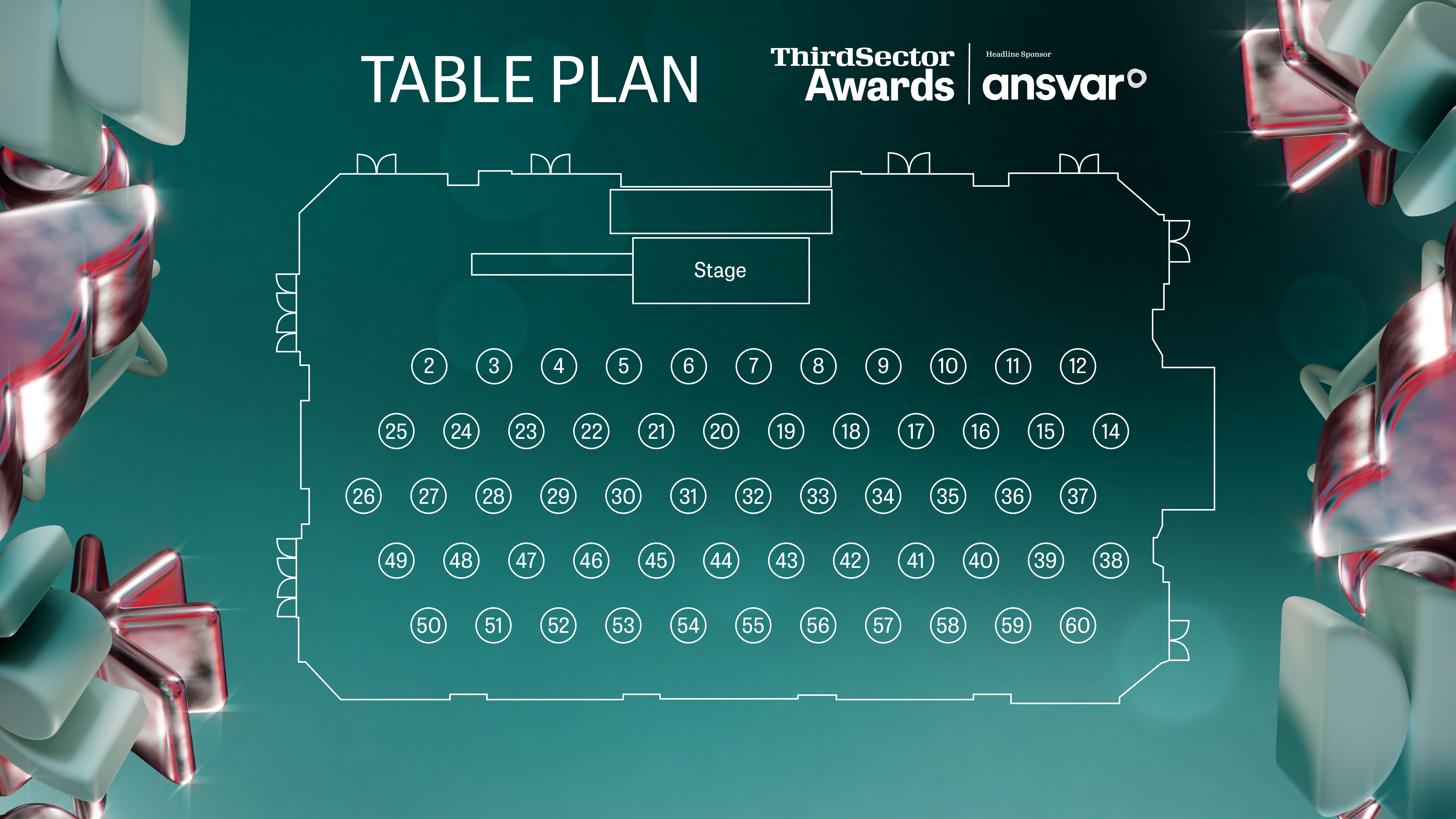 Third Sector Awards Table Plan